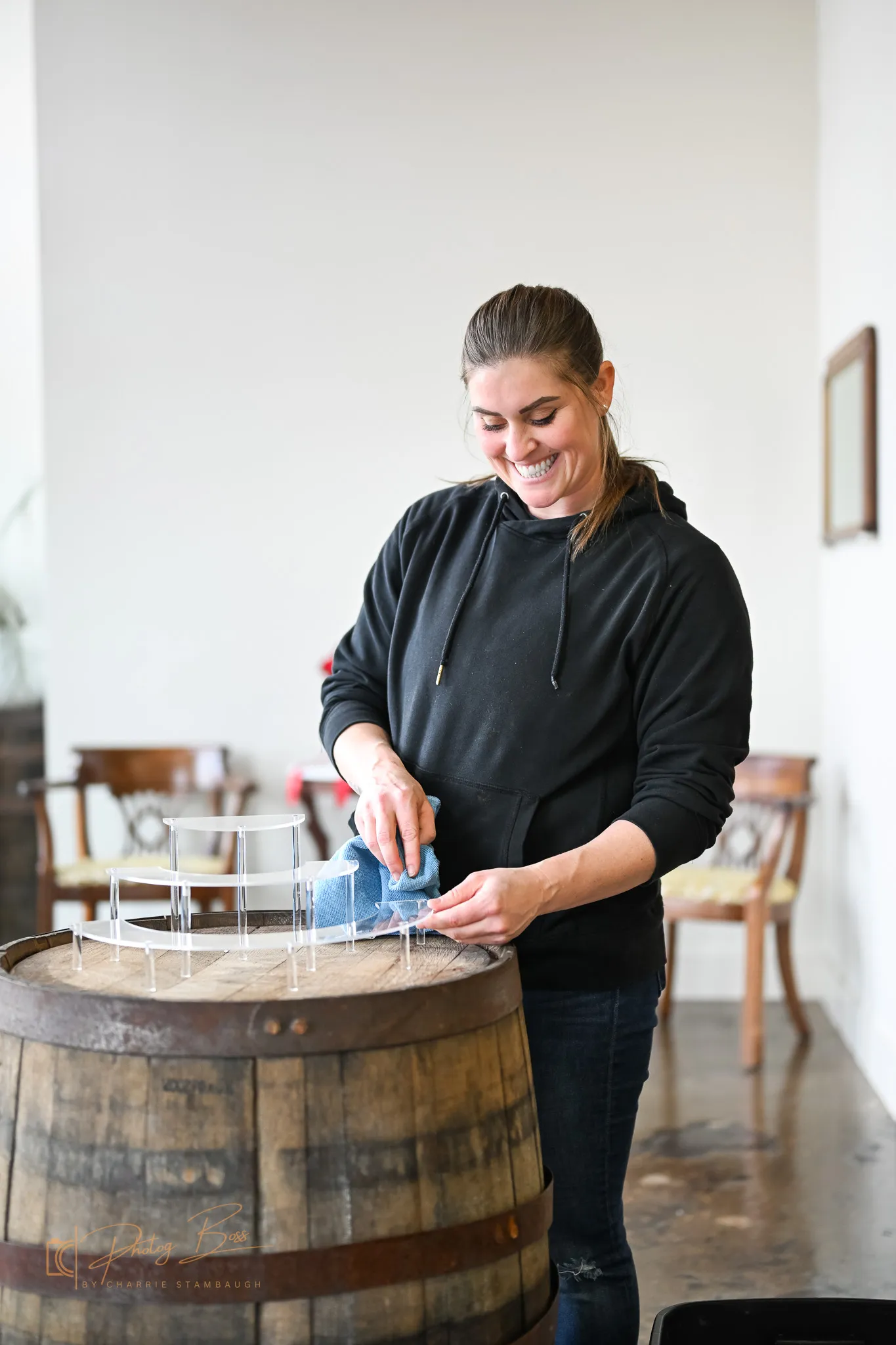 Bourbon barrels at 24 Shelby