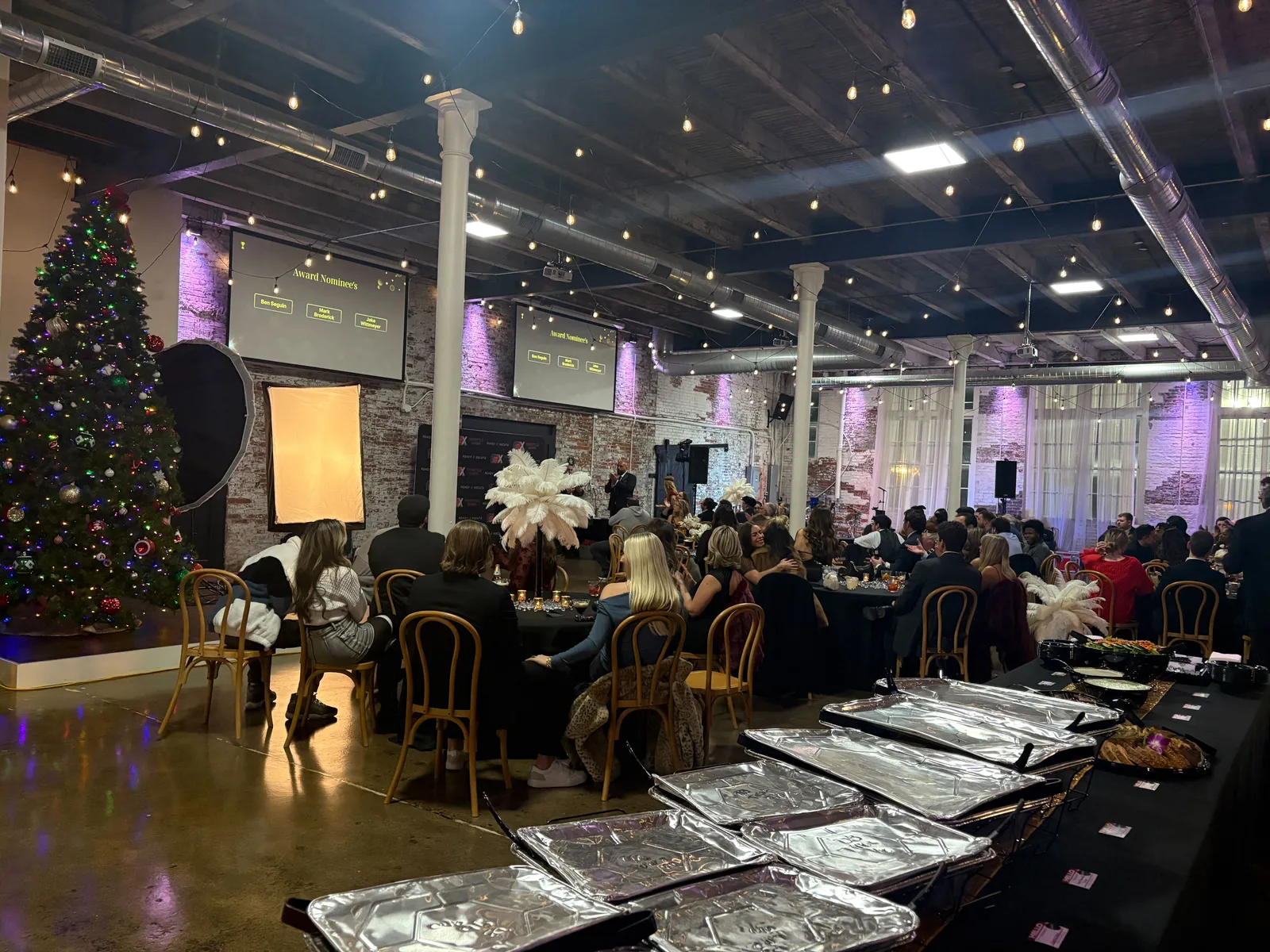 Guests at an event at 24 Shelby